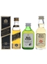 Black & White, Johhnie Walker And Whyte & Mackay  3 x 5cl / 40%