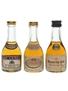 De Laage, De Royanne & Marnier Lapostolle Cognac Bottled 1970s 3 x 3cl-3.5cl / 40%