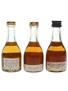 De Laage, De Royanne & Marnier Lapostolle Cognac Bottled 1970s 3 x 3cl-3.5cl / 40%
