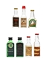 Assorted Italian Grappas Chiesa, Gambarotta, Halgher Herton & Rossi 7 x 2cl-2.7cl / 40%