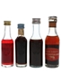 Cinzano Bitter, Elixir China & Vermouth Bottled 1950s-1980s 4 x 3.8cl-5cl