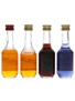 Bols Bitter Orange, Crema De Cacao & Parfait Amour Bottled 1970s 4 x 5cl