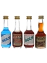 Assorted Bols Liqueurs Blue Curacao, Cherry Brandy, Chocolate Mint, Gold Coffe 4 x 3.5cl-5cl