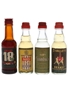 Isolabella & Sarti Liqueurs Bottled 1960s-1970s 4 x 2.5cl-2.7cl