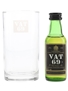 VAT 69 Miniature & Branded Glass Bottled 1980s 5cl / 43%