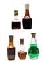 Assorted Liqueurs Bottled 1950s-1960s 5 x 3cl-7cl