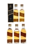 Johnnie Walker Red & Black Label Bottled 1970s & 1980s 5 x 5cl / 40%