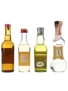Assorted Pastis, Schnapps & Punch Bottled 1930s-1960s 4 x 5cl