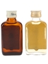 Ballantine's Finest & 12 Year Old Bottled 1970s 2 x 5cl