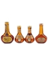 Cusenier Apricot Brandy, Orange Curacao, Peach Brandy Bottled 1950s 4 x 5cl