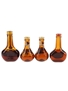 Cusenier Apricot Brandy, Orange Curacao, Peach Brandy Bottled 1950s 4 x 5cl