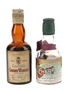 Lamb & Watt And Ross's Brand Cherry Whisky Bottled 1950s-1960s 2 x 5cl