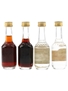 Bols Cherry, Creme De Cacao, Gold Liqueur & Kummel Bottled 1970s & 1980s 4 x 3.5cl