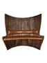 Glenfiddich Barrel Bench Two Seater 136cm x 134cm x 52cm