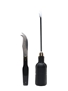 Buchanan's Black & White Fondue Fork & Cheese Knife  