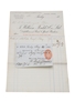 William Foulds & Co. Ltd. Purchase Receipt 1900 Campbeltown & Islay Whiskies 