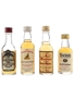 Chivas Regal, Famous Grouse, Morton & Teacher's Bottled 1970s 4 x 5cl