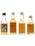 Chivas Regal, Famous Grouse, Morton & Teacher's Bottled 1970s 4 x 5cl