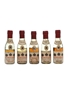 Courvoisier 1884, 1893, VVO 40yo, VO 20yo & 3 Star  5 x 3cl