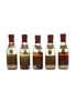 Courvoisier 1884, 1893, VVO 40yo, VO 20yo & 3 Star  5 x 3cl