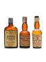 Red Eagle Fine Old, Bonnie Charlie 70 Proof & Wiley & Co Very Choice Old Bottled 1960s 3 x 5cl