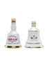 Bell's Chairman Of The Year 1986 & 1993-1994 Ceramic Decanters 2 x 5cl / 40%