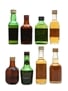 Assorted Blended Scotch Whisky Bottled 1970s 8 x 5cl