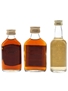 Don Q, Four Bells, Mainbrace Rum Bottled 1980s 3 x 5cl