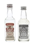 Smirnoff Red & Silver Label Bottled 1970s-1980s - International Distillers & Vintners 2 x 5cl