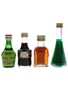 Asssorted French Liqueurs Benedictine, Giffard, Marie Brizard, Meunier Mere 4 x 3cl-5cl