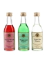 Haggipavlu Cherry Brandy, Peppermint, Triple Sec Liqueurs  3 x 5cl