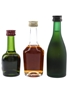 Courvoisier, Hennessy & Remy Martin  3 x 2.7cl- 5cl / 40%