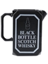 Black Bottle Water Jug Wade PDM 14cm Tall