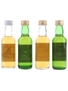 George Strachan Buckie Lugger, Falcon, Grog Blossom & Heebie Jeebies Bottled 1980s 4 x 5cl / 40%