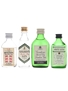 Booth's, Gilbey's, Gordon's & White Satin Bottled 1970s 4 x 5cl / 40%