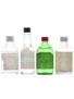 High & Dry, Plymouth, Squires & White Crystal Gin Bottled 1970s 4 x 5cl / 40%