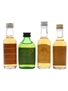 Famous Grouse, Queen Anne, Rob Roy & 100 Pipers Bottled 1970s 4 x 4.7cl-5cl / 40%