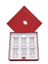 Shot Glasses With Silver Decoration  7cm Tall