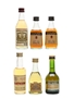 Assorted Brandy Bottled 1970s & 1980s 6 x 5cl