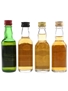 Black Bottle, Langs, Mackenzie & Pig's Nose Bottled 1970s 4 x 4.7cl-5cl / 40%