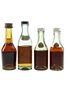 Martell Cordon Bleu, 3 Star & Medallion Bottled 1950s-1980s 4 x 3cl-5cl / 40%