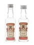 Smirnoff Red Label Vodka Bottles 1970s - International Distillers & Vinteners Ltd. 2 x 5cl / 37.5%