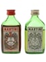 Martini Vermouth Bottled 1970s 2 x 5cl