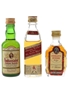 Ambassador, Johnnie Walker & Stewarts Dundee Bottled 1970s 3 x 5cl