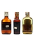 3 x Assorted Blended Scotch Whisky Spring Cap Miniature