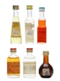 Assorted Italian Liqueurs Galliano, Mand Averna, San Marino, Solado & Strega 6 x 2.5cl - 3cl