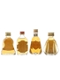 Bell's, Grant's, President & Something Special Bottled 1970s-1980s 4 x 4.7cl-5cl