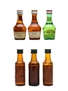Benedictine DOM, B and B & Mandarine Napoleon Bottled 1970s & 1980s 6 x 3cl