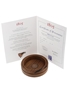 HMS Victory Oak & Copper Wine Bottle Coaster Nauticalia 