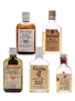 5 x Assorted Blended Scotch Whisky Miniature 